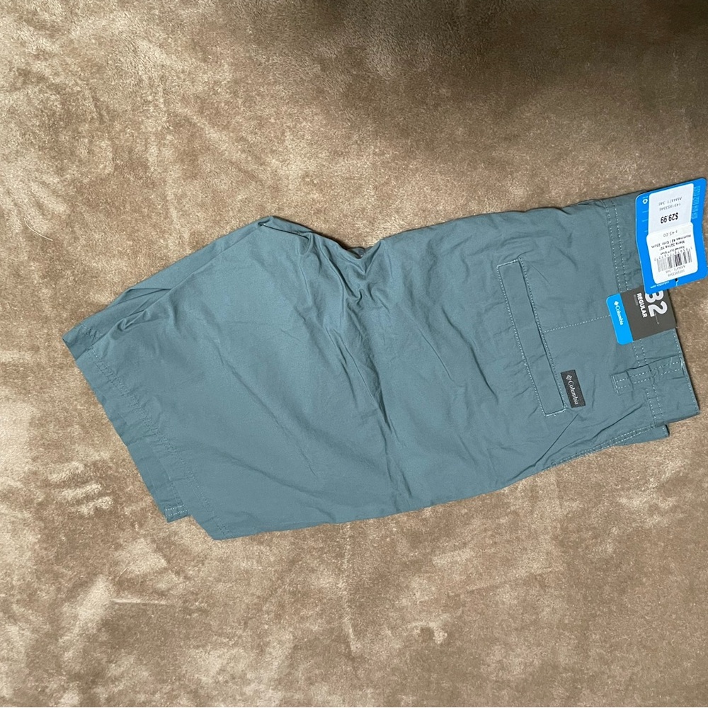 Columbia Men's Flat Front Shorts - Teal
